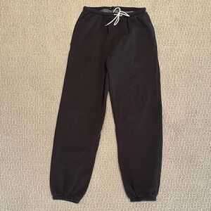Brandy Melville Black Jogger Sweatpants with Drawstring